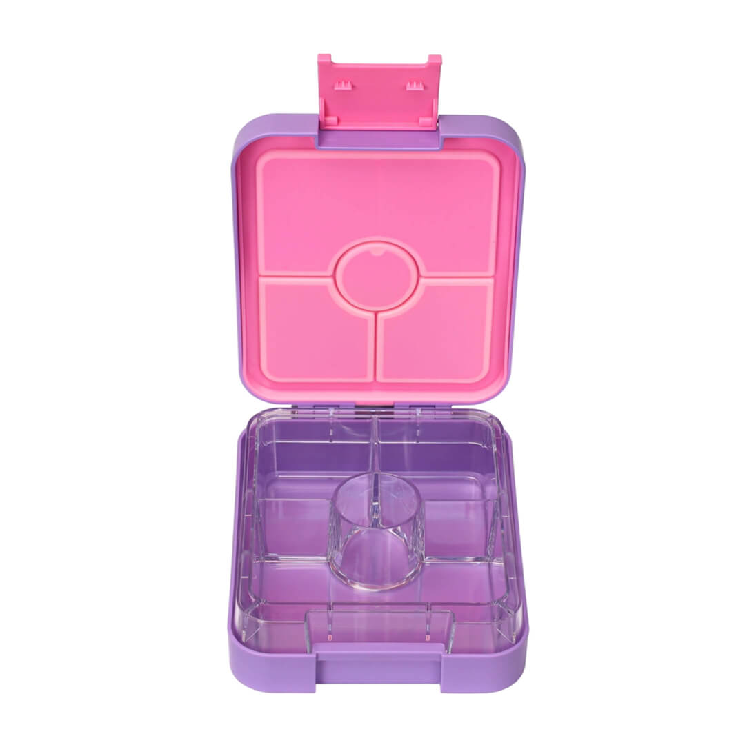 Colorful Themed Lunch Boxes with 4 Compartments for Girls - BPA FREE