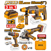 Ingco 3 Pcs Combo Bundle