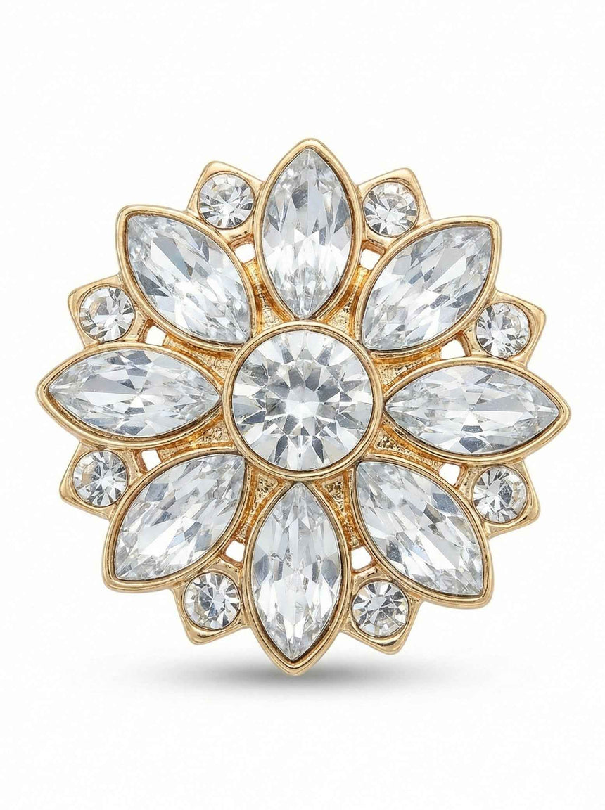 Crystal Flower Button Covers Petit Détail Lebanon