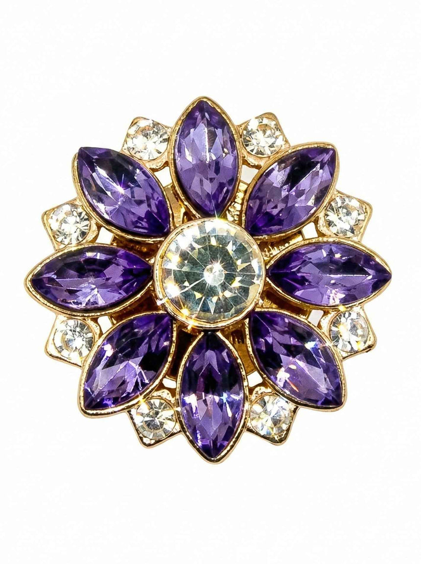 Crystal Flower Button Covers Petit Détail Lebanon