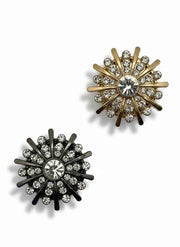 Gold Crystal Starburst Button Cover Petit Détail Lebanon