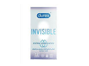 Durex Invisible Extra Lubricated Condoms 12 Pcs