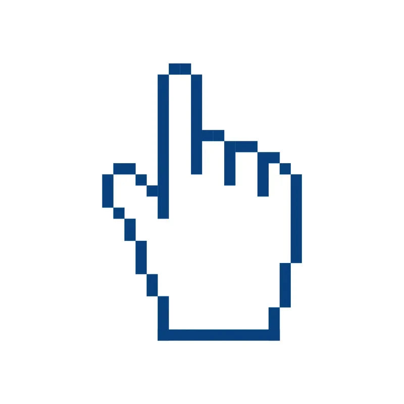 mouse cursor tattoo design on a white background