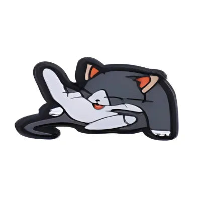 Cute Cat Grooming Croc Charm