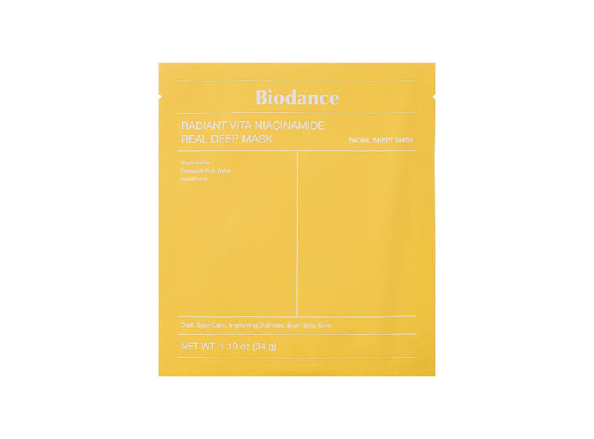 Biodance Radiant Vita Niacinamide Real Deep Facial Sheet Mask 34 g