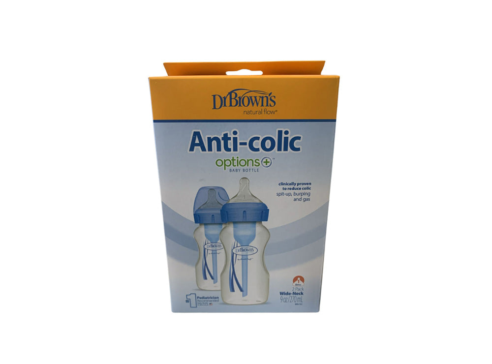 Dr Brown's Anti Colic Wide Neck Bottle Blue 270 ml
