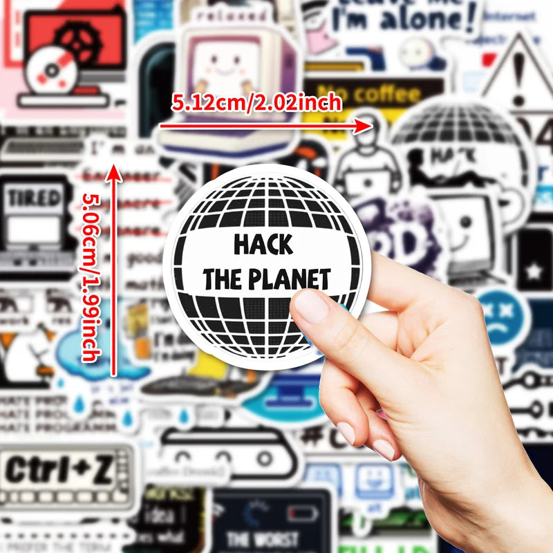 Dark Web Themed Sticker Set Of 50