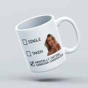 mentally dating sabrina carpenter mug