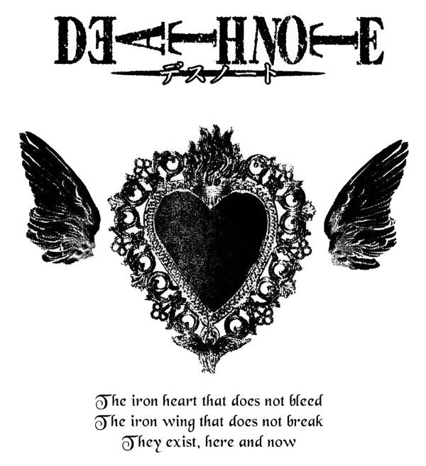 Death Note The Iron Heart White T-shirt