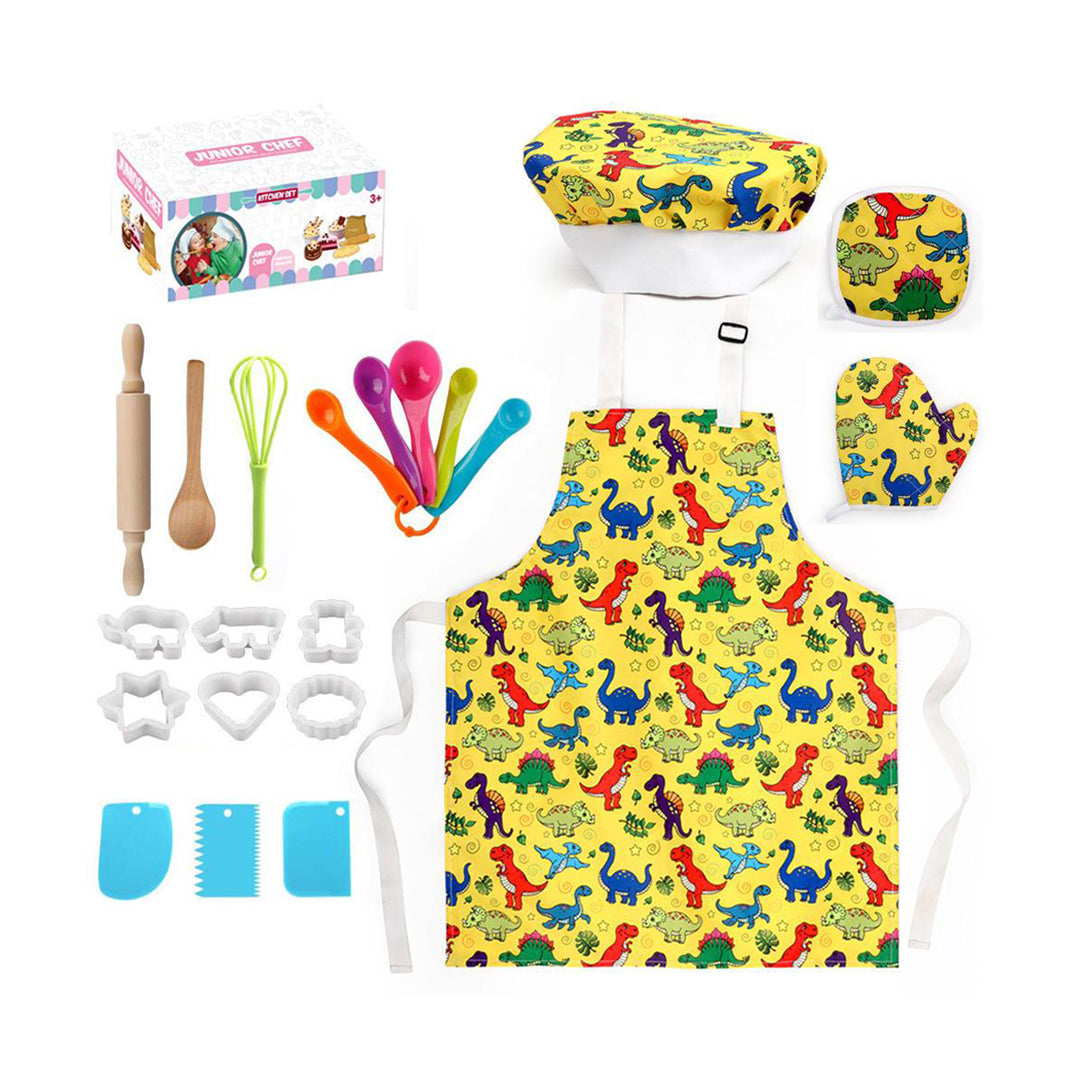 Dino kitchen cake cooking and bakeware set for kids