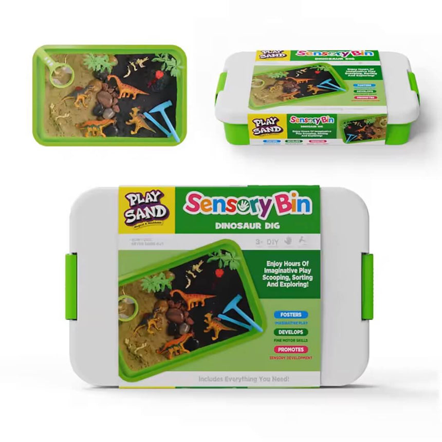 Sensory Bin Creative Play Sand set - Dinosaur Dig Adventure Dinosaur Dig