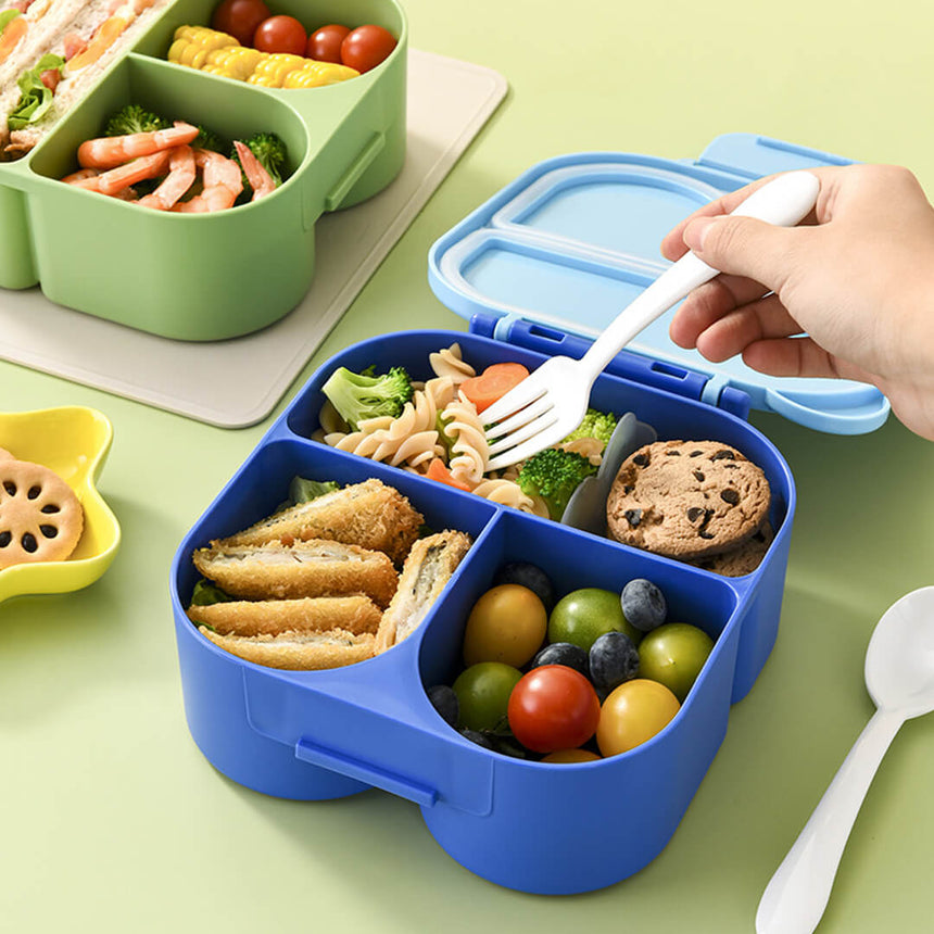 Dinosaur bento lunch box with 4-section option