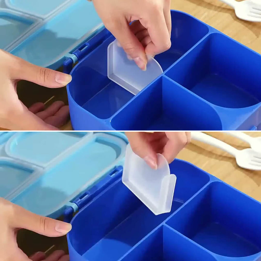 Dinosaur lunch box for kids with detachable divider