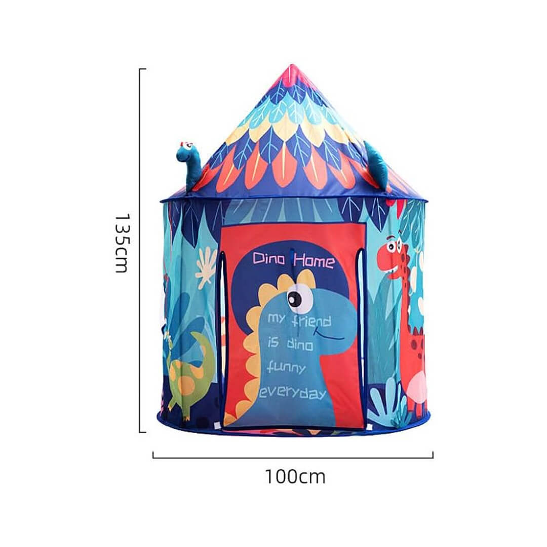 Foldable dinosaur play tent for indoor and outdoor fun