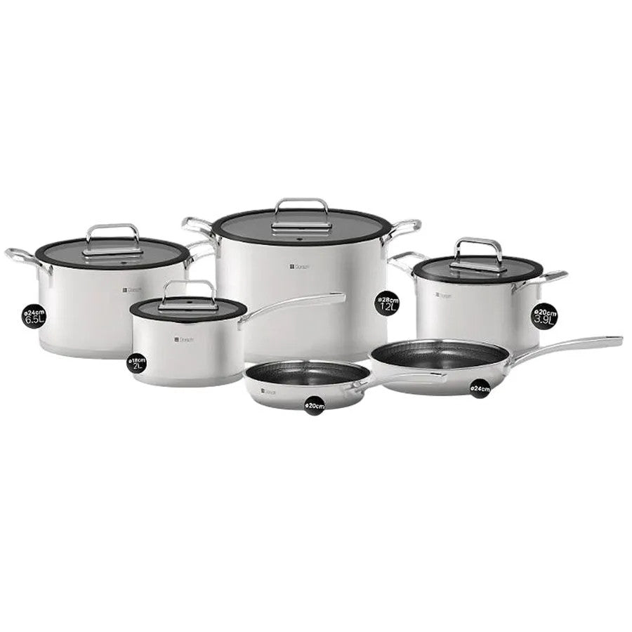 Steel Pro Set 6pcs - Cookware Stainless Steel Cookware Steel Pro Set 6pcs - Cookware Stainless Steel Steel Pro Set 6pcs - Cookware Stainless Steel Dorsch