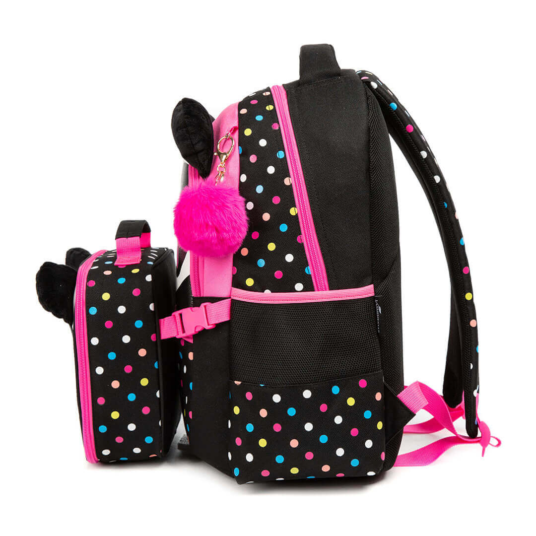 Stylish 3-Piece Girls Backpack Set with Panda Design