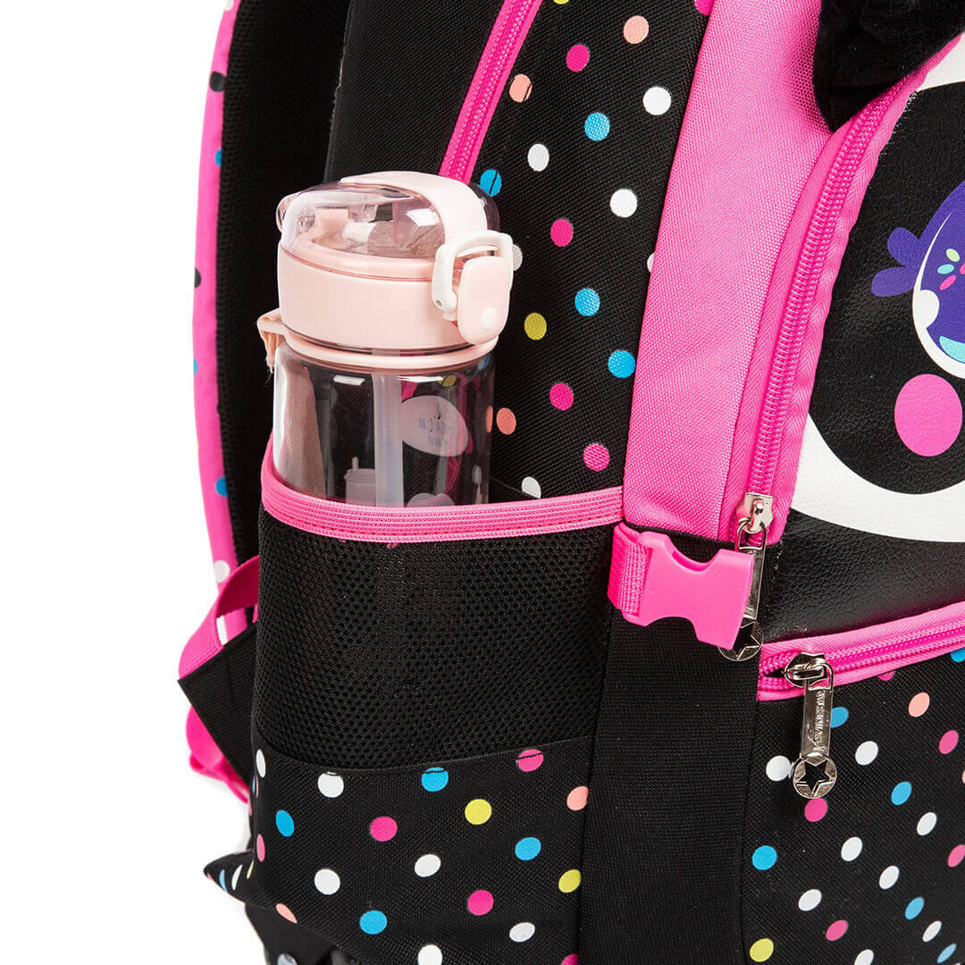 Stylish 3-Piece Girls Backpack Set with Panda Design