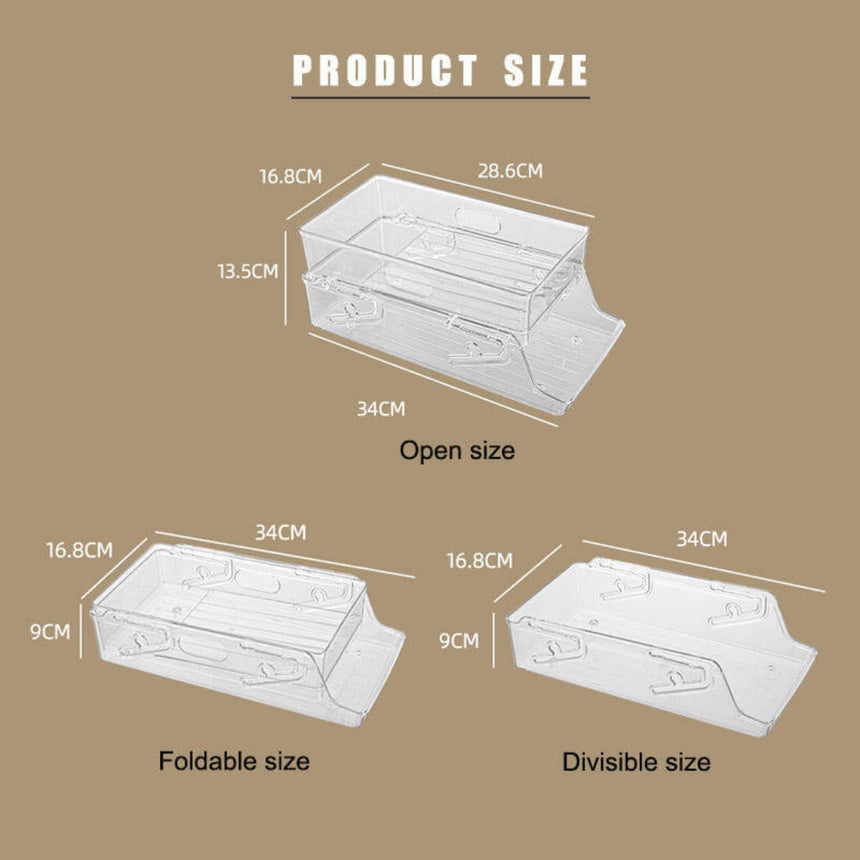 Double-Layer Rolling Can Storage Organizer