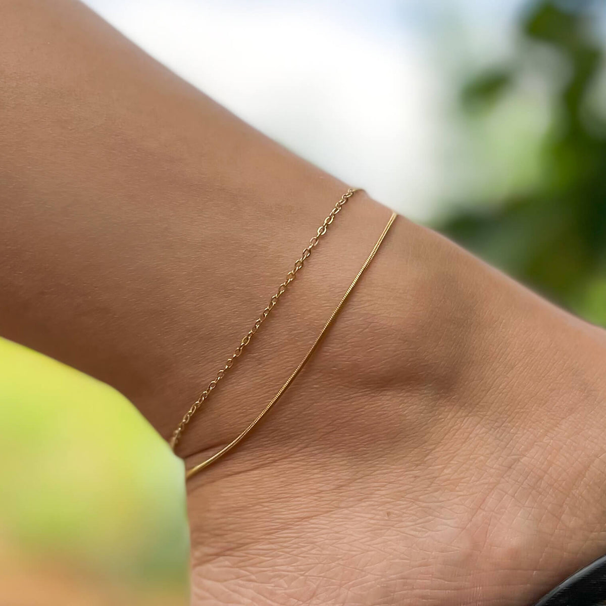 Simple Double Layer Anklet