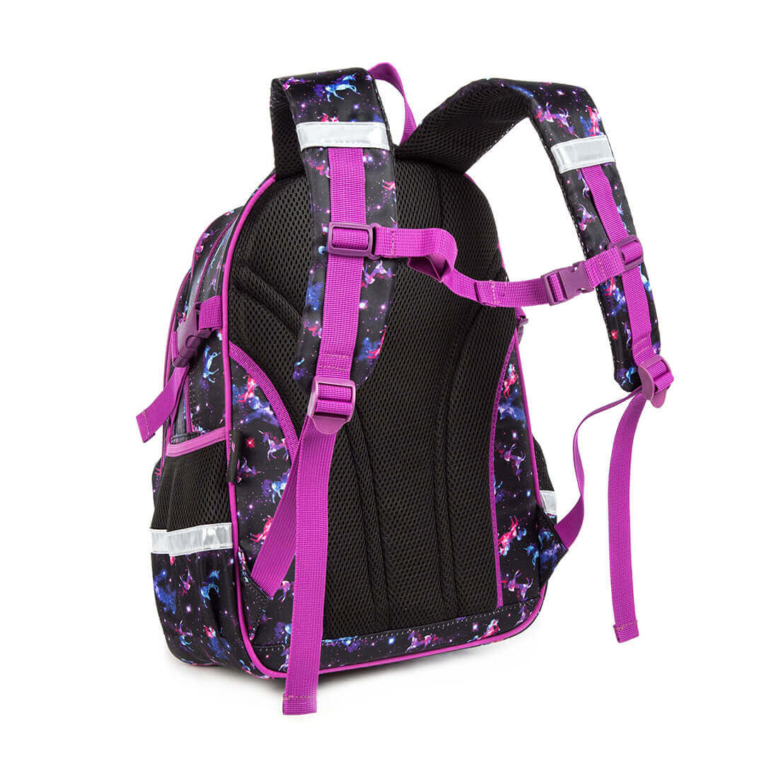 Magical dream unicorn backpack set in purple – 3 pieces