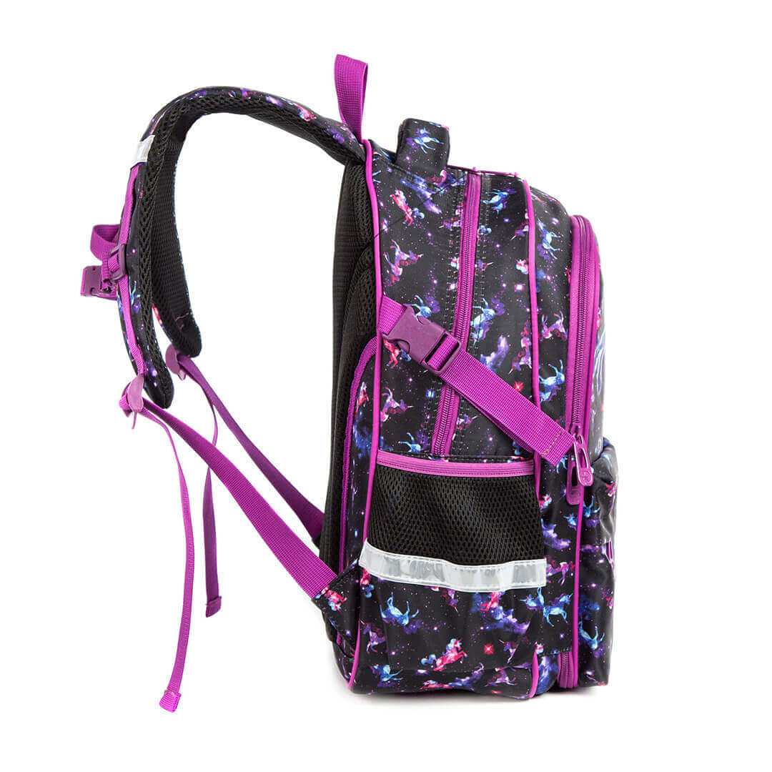 Magical dream unicorn backpack set in purple – 3 pieces