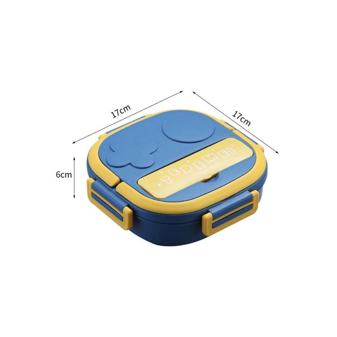 Leak-proof stainless steel bento lunch box, compact size 
