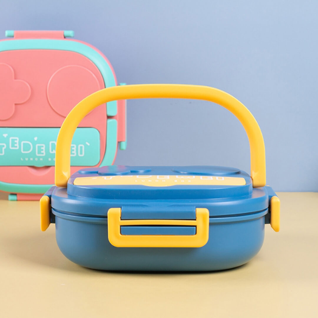 Cute stainless steel lunch box with handle