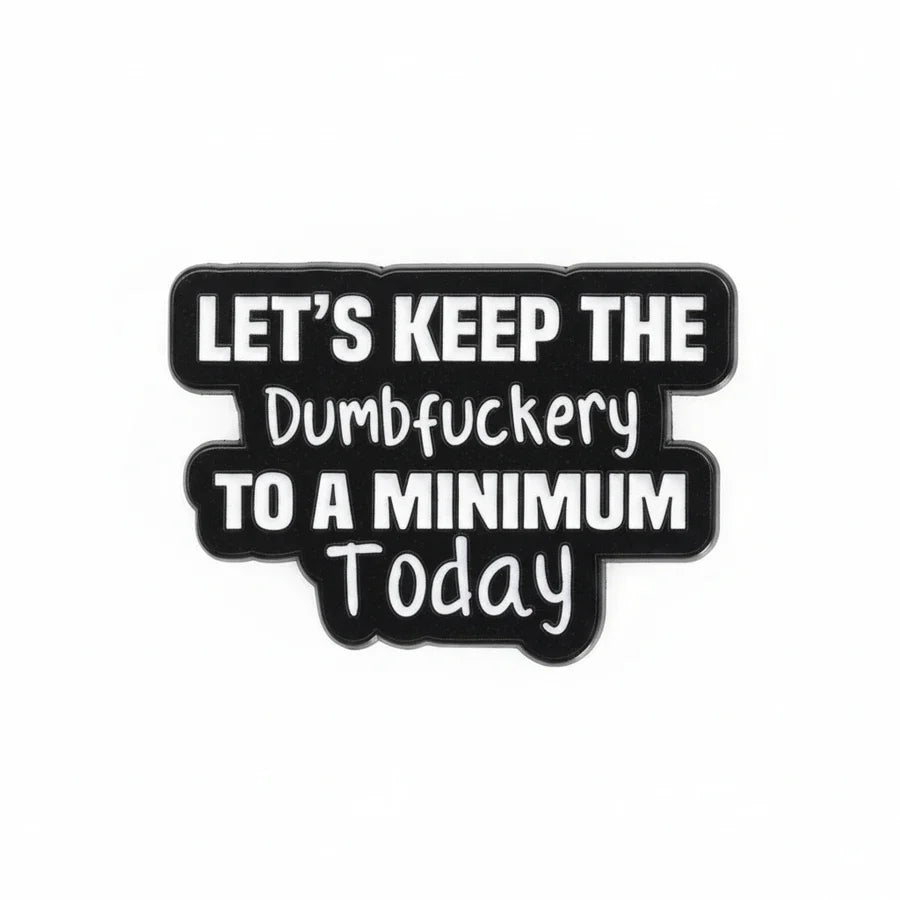 Black and white text sticker with motivational quote on a white background