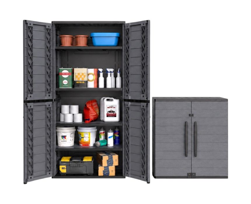 Duramax Cedargrain Tall Vertical Cabinet