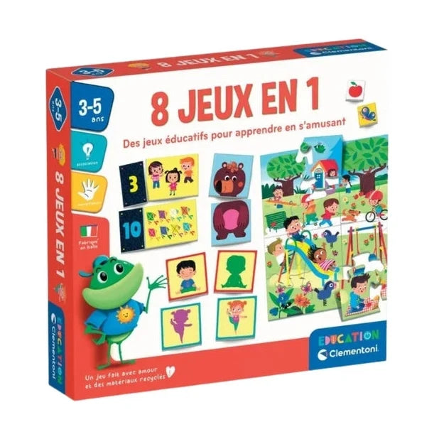 Clementoni Education: 8 Games in 1 (FR) by Clementoni
