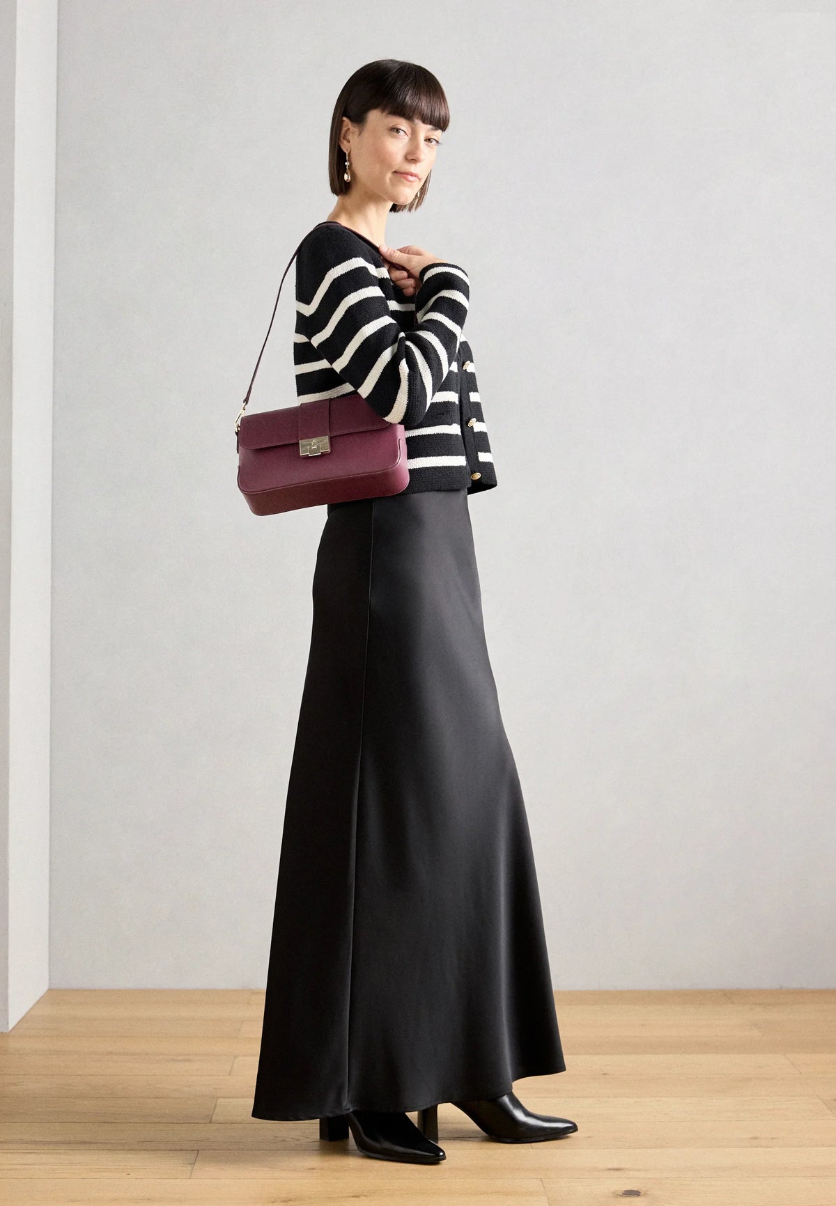 Anna Field Handbag in Burgundy