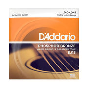 D’Addario EJ15 10-47 Phosphor Bronze Acoustic Guitar Strings