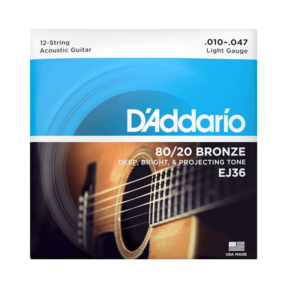 D’Addario EJ36 12-String Light Acoustic Guitar Strings
