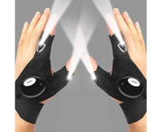 Torch LED Light Half Finger Right Hand