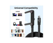 2 in 1 Stand Charging Cable 240W USB-C to USB-C