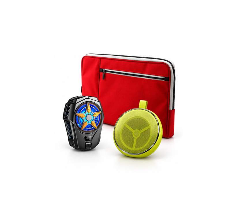 Combo Deal Laptop Bag 16" G1474 + Cooling Fan XO SL02 + Speaker Bluetooth Borofone BP1
