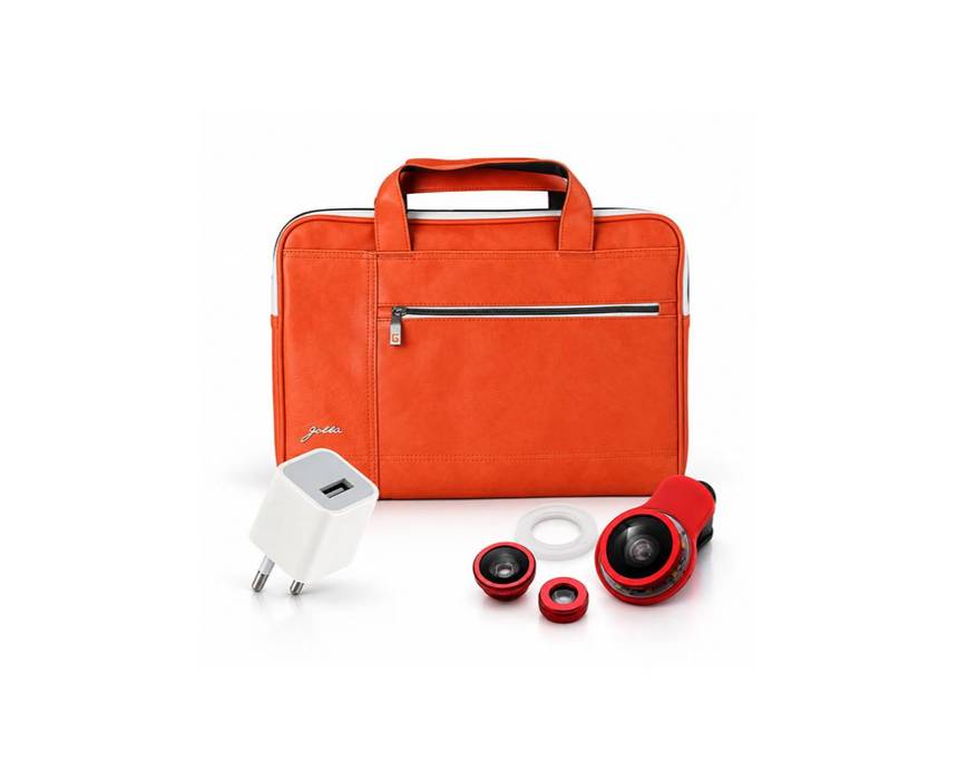 Combo Deal Camera Lens Universal 4IN1 + Travel Charge Wuw Apple T18 + Laptop Bag 14" Golla G1477