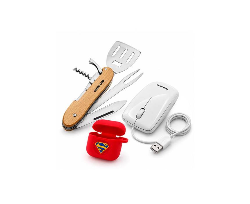 Combo Deal Case Airpod Superman + Multi-function BBQ Tool Set Green + Mouse Wire Toshiba U30