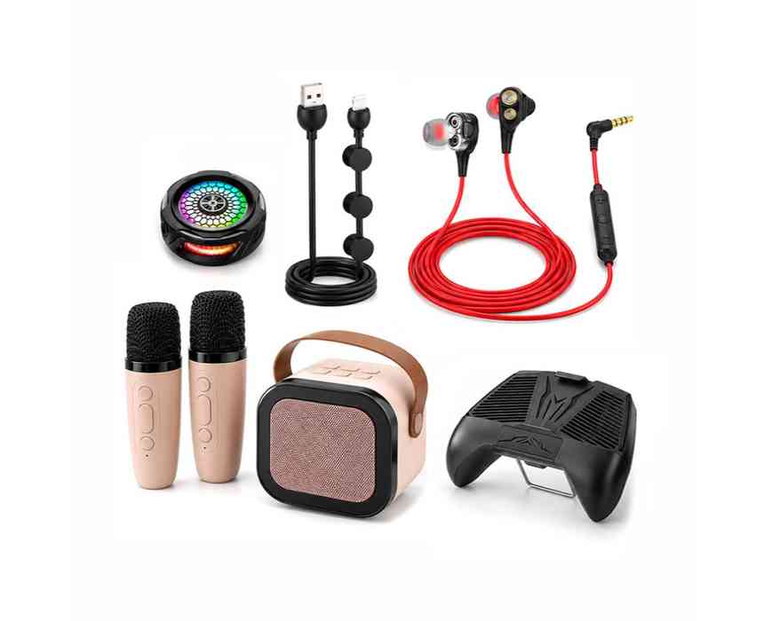 Combo Deal Kids Karaoke Speaker Gamepad Earphone