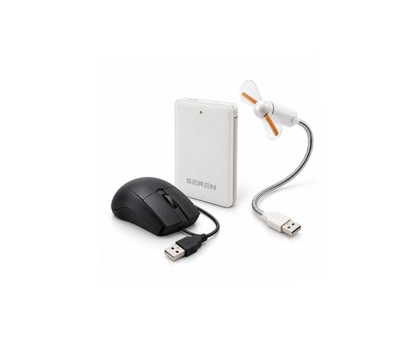 Combo Deal Power Bank, 16AH, S10 + Mouse Wire Neon + USB Fan + Message