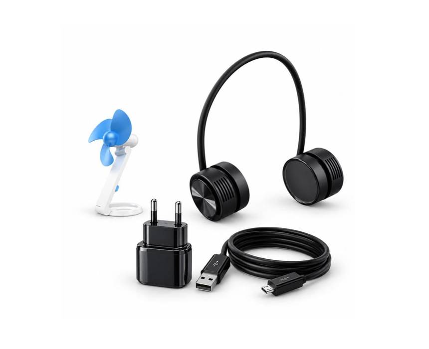 Combo Deal Travel Charge LG Portable Fan Porodo