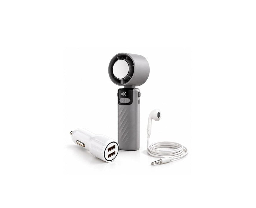 Combo Deal Car Charge Samsung 2IN1 + Earphone Apple Spring + USB Fan Portable, YH-F132