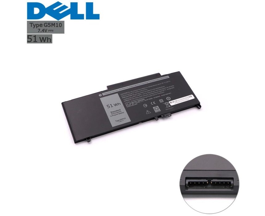 Laptop Battery 7.4V 6.89Ah Compatible With Dell G5M10