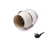 Oblique Flow Pressurized Pipe Fan - 1x Speed - 6 Inch - 70W