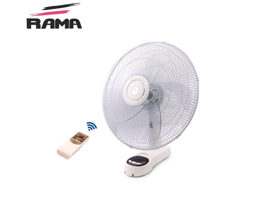 Fan Wall - 18" - 220V AC - Li-ion DC - 24W - Rechargeable - Remote - Rama