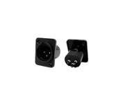 Audio Connector XLR 3-Pin Male Plastic Chassis Mount