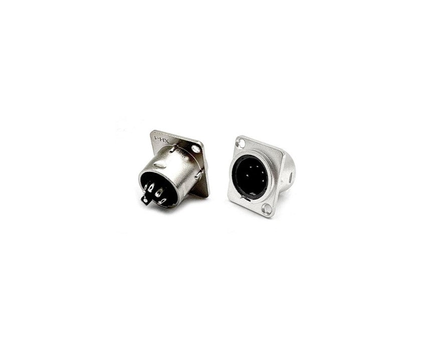 Audio Connector XLR 5-Pin Male Metal Chassis Mount