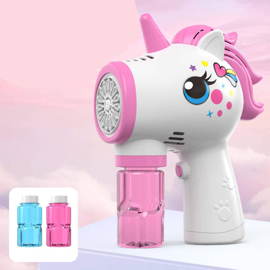 Electronic Unicorn Bubble Gun – Fun Outdoor Toy for Kids