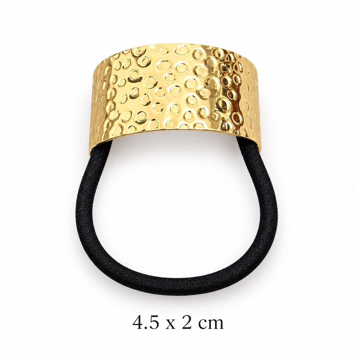 Embossed Bubble Gold-Tone Hair Cuff Petit Détail Lebanon