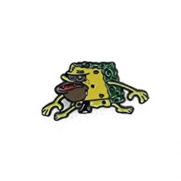 spongebob caveman enamel pin